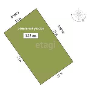 Дом 82м², 1-этажный, участок 4 сот.  