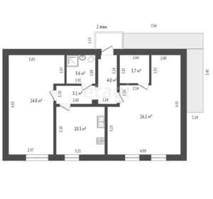 Дом 140м², 2-этажный, участок 8 сот.  