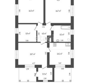 Дом 121м², 1-этажный, участок 6 сот.  