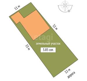 Дом 183м², 2-этажный, участок 4 сот.  