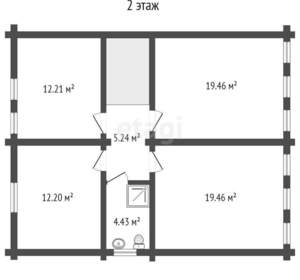 Дом 214м², 2-этажный, участок 9 сот.  