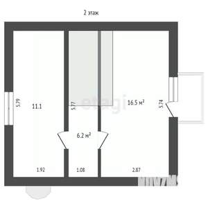 Дом 68м², 2-этажный, участок 4 сот.  