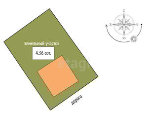 Дом 120м², 1-этажный, участок 4 сот.  