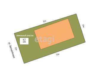 Дом 167м², 1-этажный, участок 5 сот.  