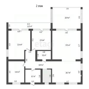 Дом 408м², 2-этажный, участок 11 сот.  