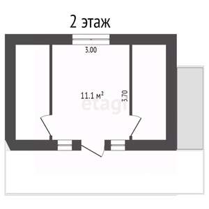 Дом 41м&sup2;, 2-этажный, участок 8 сот.  