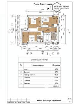 Дом 130м², 2-этажный, участок 4 сот.  