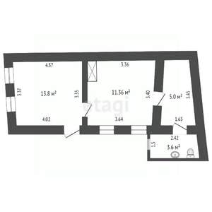 Дом 33м², 1-этажный, участок 3 сот.  