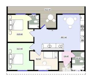 Дача 105м&sup2;, 1-этажный, участок 5 сот.  