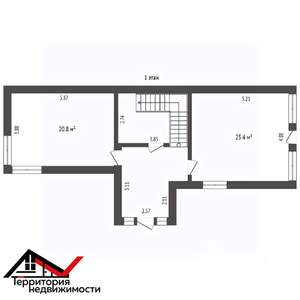 Дом 138м&sup2;, 2-этажный, участок 5 сот.  