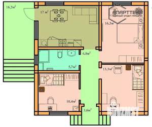 Дом 100м², 1-этажный, участок 5 сот.  