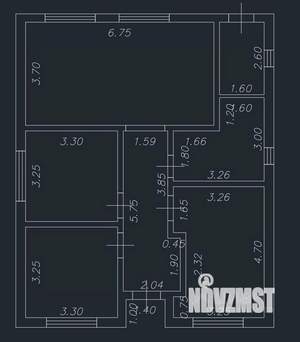 Коттедж 100м², 1-этажный, участок 4 сот.  