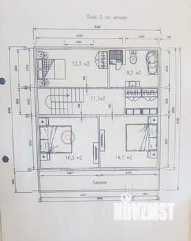 Коттедж 172м², 2-этажный, участок 5 сот.  