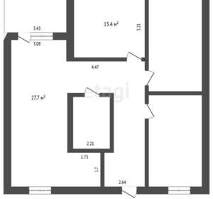 Дом 115м², 1-этажный, участок 5 сот.  