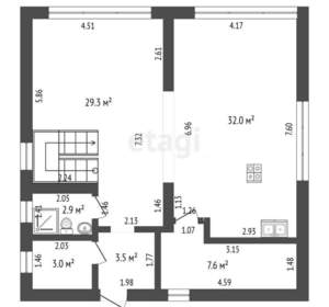 Дом 170м², 2-этажный, участок 5 сот.  