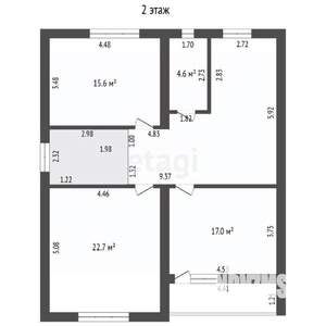 Дом 203м², 2-этажный, участок 5 сот.  