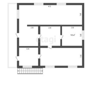 Дом 297м², 3-этажный, участок 6 сот.  