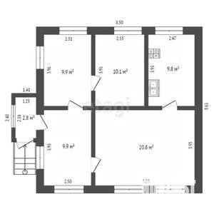 Дом 70м², 1-этажный, участок 15 сот.  