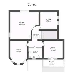 Дом 483м&sup2;, 2-этажный, участок 7 сот.  