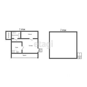 Дом 120м&sup2;, 2-этажный, участок 4 сот.  