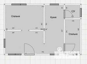 Дом 74м², 2-этажный, участок 5 сот.  
