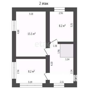 Дом 132м², 2-этажный, участок 4 сот.  