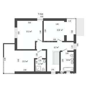 Дом 130м², 2-этажный, участок 4 сот.  
