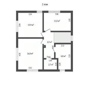 Дом 134м², 2-этажный, участок 5 сот.  