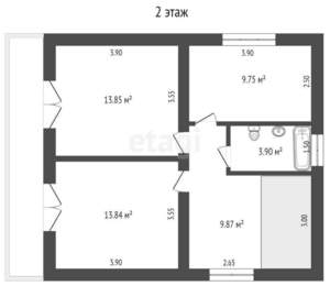 Дача 180м², 2-этажный, участок 793 сот.  