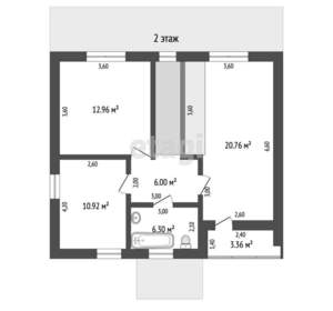 Дом 120м², 2-этажный, участок 4 сот.  