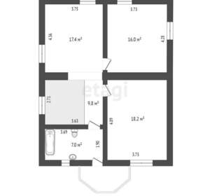 Дом 179м², 2-этажный, участок 6 сот.  