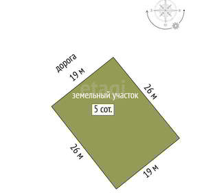 Дом 60м², 2-этажный, участок 5 сот.  
