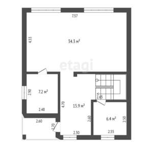 Дом 155м², 2-этажный, участок 4 сот.  