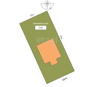 Дом 154м&sup2;, 2-этажный, участок 5 сот.  