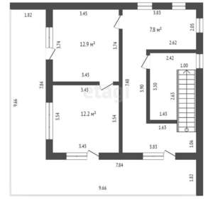 Дом 187м², 2-этажный, участок 8 сот.  