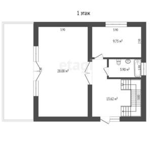 Дача 180м², 2-этажный, участок 793 сот.  