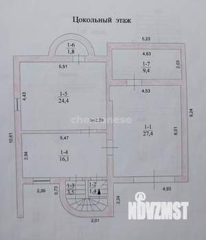 Дом 292м², 3-этажный, участок 8 сот.  
