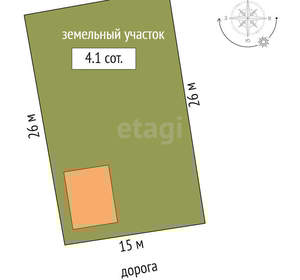 Дача 22м², 2-этажный, участок 4 сот.  