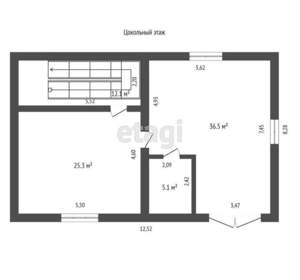 Дом 226м², 3-этажный, участок 5 сот.  