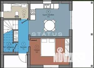 Дом 126м², 2-этажный, участок 4 сот.  