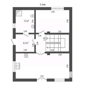 Дом 151м², 2-этажный, участок 4 сот.  