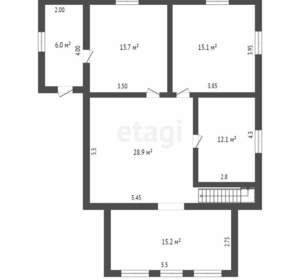 Дом 270м², 3-этажный, участок 4 сот.  