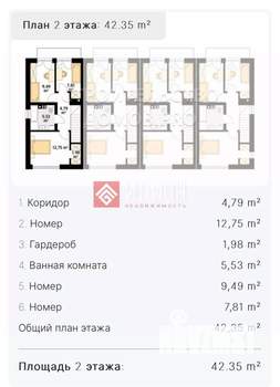 Таунхаус 80м², 2-этажный, участок 4 сот.  