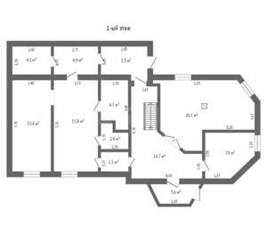 Дом 265м², 3-этажный, участок 4 сот.  