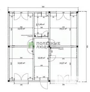 Дом 81м², 1-этажный, участок 4 сот.  