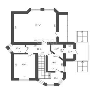 Дом 164м², 3-этажный, участок 5 сот.  