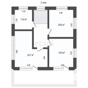 Дом 242м², 2-этажный, участок 4 сот.  