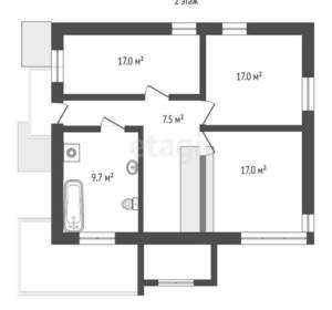 Дом 170м², 2-этажный, участок 4 сот.  