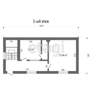 Дом 200м&sup2;, 3-этажный, участок 3 сот.  