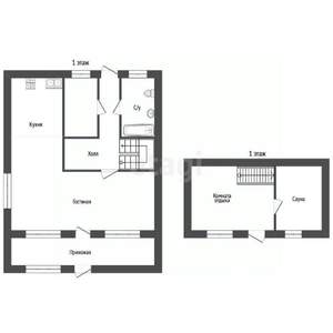 Дом 171м&sup2;, 3-этажный, участок 4 сот.  